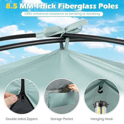 Beach Tent Sun Shelter with Canopy Easy Setup UPF50+ Sun Protection