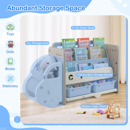 Car Themed Kids Toy Storage and Bookshelf