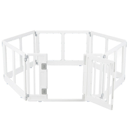Clear Plastic Dog Playpen with Secure Locking Door