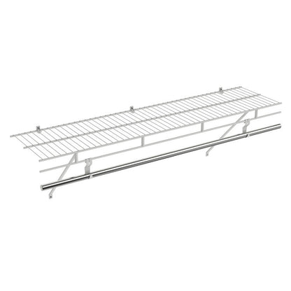 Closet Shelves Wall Mounted with Ventilated Metal Wire Shelving Kit