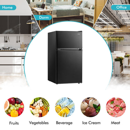 3.2 Cu. Ft Compact Mini Fridge with Adjustable Thermostat