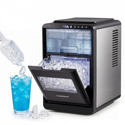 Crescent Ice Maker Countertop 26 Lbs/24H Ice Machine with 16 Crescent Cubes