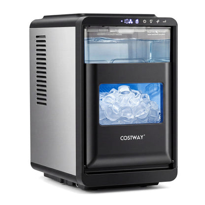 Crescent Ice Maker Countertop 26 Lbs/24H Ice Machine with 16 Crescent Cubes