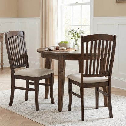Dining Chairs Set of 2 Kitchen Side Chairs Mid-century Armless Dinette Chairs