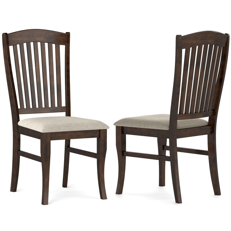 Dining Chairs Set of 2 Kitchen Side Chairs Mid-century Armless Dinette Chairs