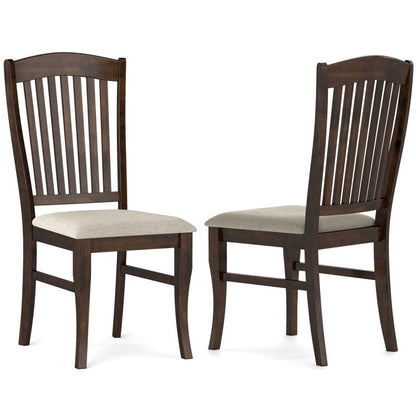 Dining Chairs Set of 2 Kitchen Side Chairs Mid-century Armless Dinette Chairs