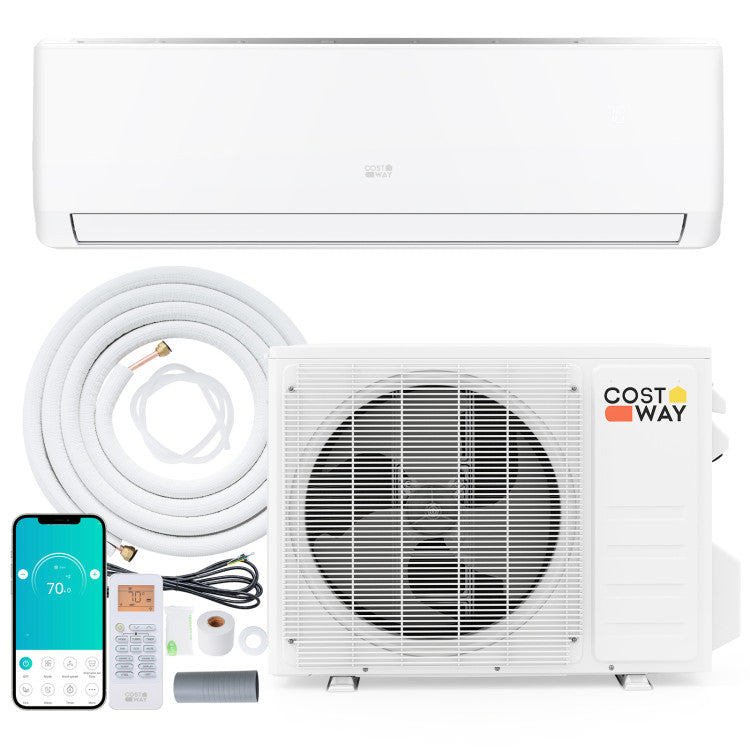 EcoGuard Series 12000 BTU 20 SEER2 208-230V Mini Split Air Conditioner and Heater
