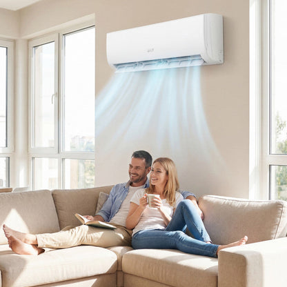 EcoGuard Series 18000 BTU 21 SEER2 208-230V Mini Split Air Conditioner and Heater