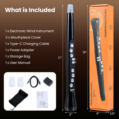 Electronic Wind Instrument Synthesizer Rechargeable Digital Saxophone