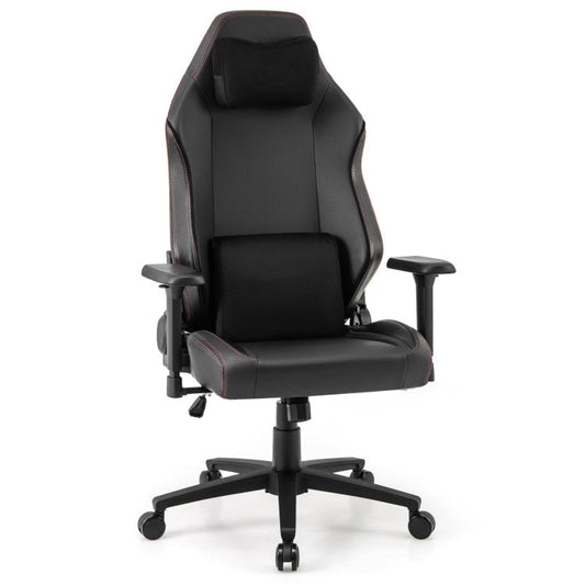 Ergonomic High Back Computer Chair with Magnetic Headrest and Lumbar Pillow