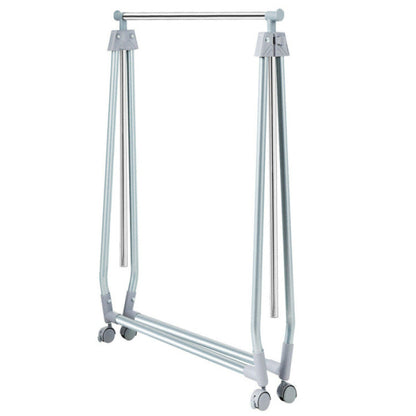 Extendable Foldable Heavy Duty Clothing Coat Rack Stand with Hanging Rod