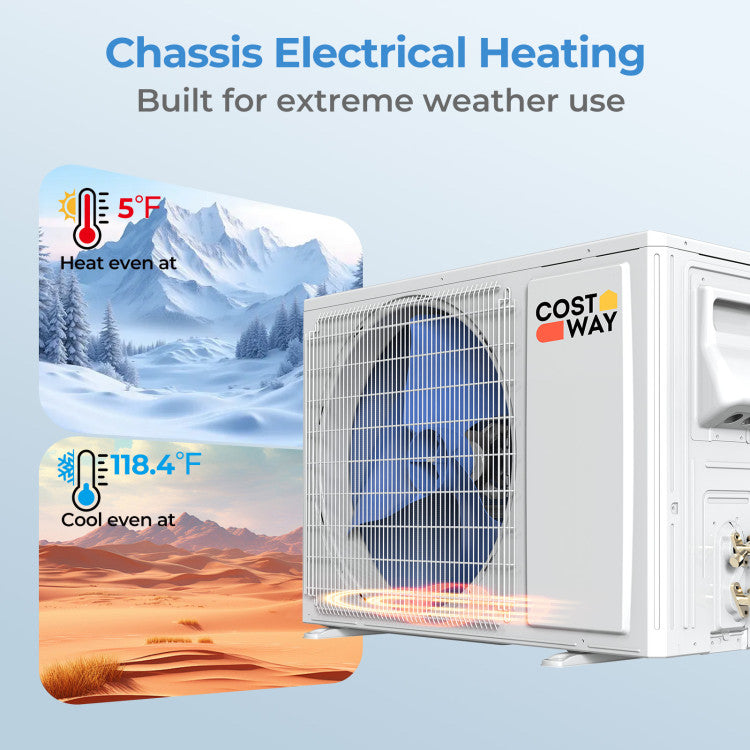 Blast Series 9100 BTU 20.5 SEER2 115V Mini Split Air Conditioner with Heat Pump