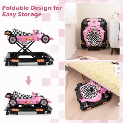 Convertible Baby Walker with 3 Adjustable Height Settings