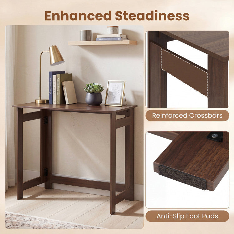 Folding Console Table with Foldable Legs
