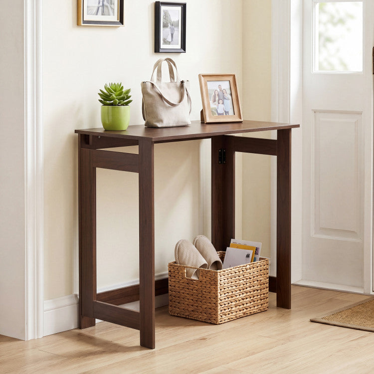 Folding Console Table with Foldable Legs