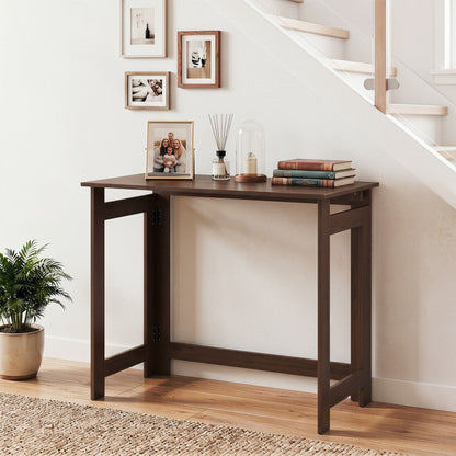 Folding Console Table with Foldable Legs