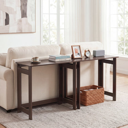 Folding Console Table with Foldable Legs