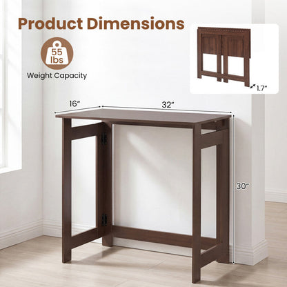 Folding Console Table with Foldable Legs