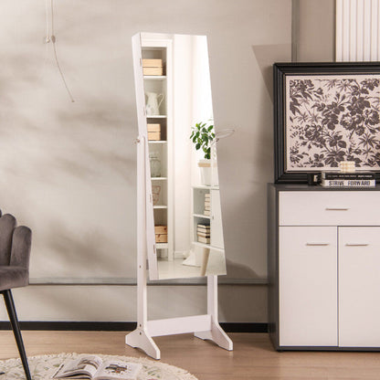 Freestanding Jewelry Cabinet with Full Length HD Mirror