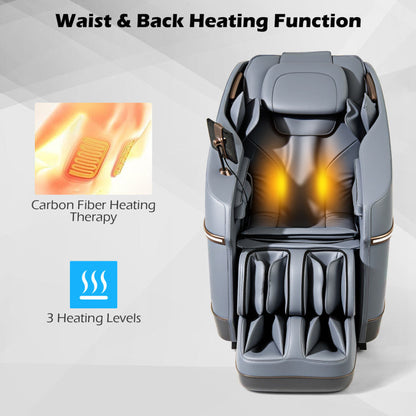 Relaxation 48 - Full Body Zero Gravity Massage Chair SL Track Recliner with Touch Screen