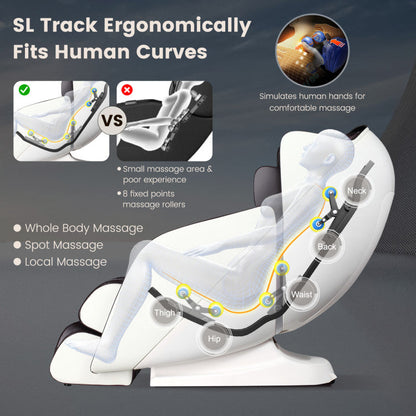[Lifetime Warranty (Limited-time Offer)] Provox 27-Comfort Full Body Massage Chair with SL Track Airbags Heating