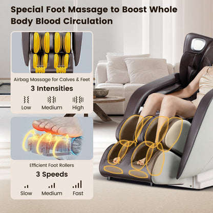 [Lifetime Warranty (Limited-time Offer)] Provox 27-Comfort Full Body Massage Chair with SL Track Airbags Heating