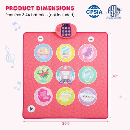 Fun Dance Mat for Kids Dance Pad Game Toy