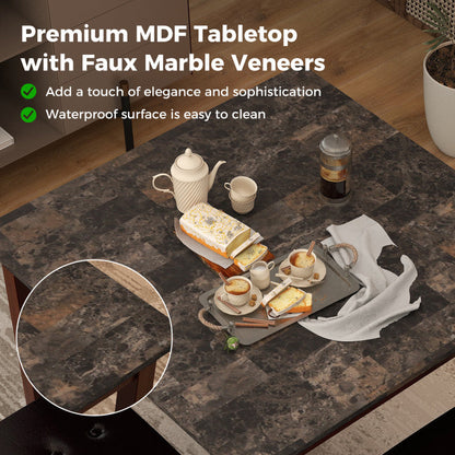 5-Piece Bar Table Set Counter-Height Dining Table and 4 Bar Stools