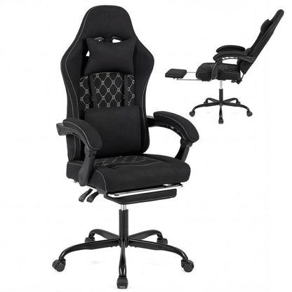 Gaming Chair Height Adjustable Computer Chair with Headrest Video Game Chair