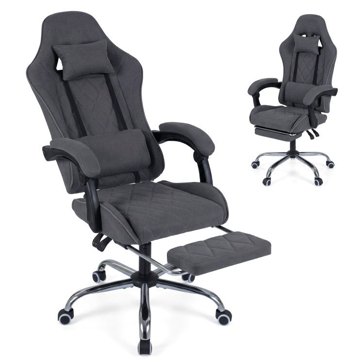 Gaming Chair Height Adjustable Computer Chair with Headrest and Lumbar Support