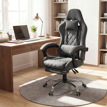 Gaming Chair Height Adjustable Computer Chair with Headrest and Lumbar Support