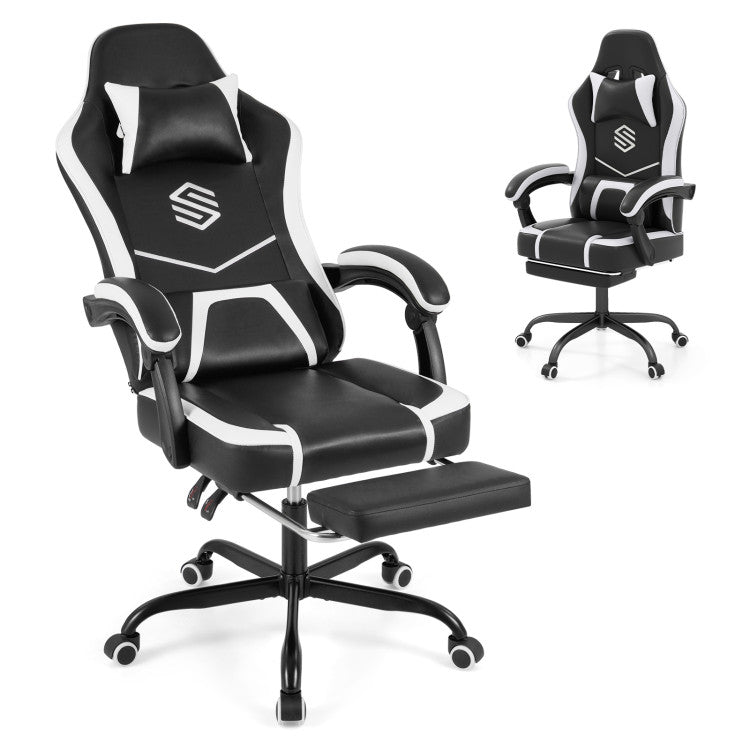 Gaming Chair Height Adjustable Computer Chair with Headrest Ergonomic Office Task Chair