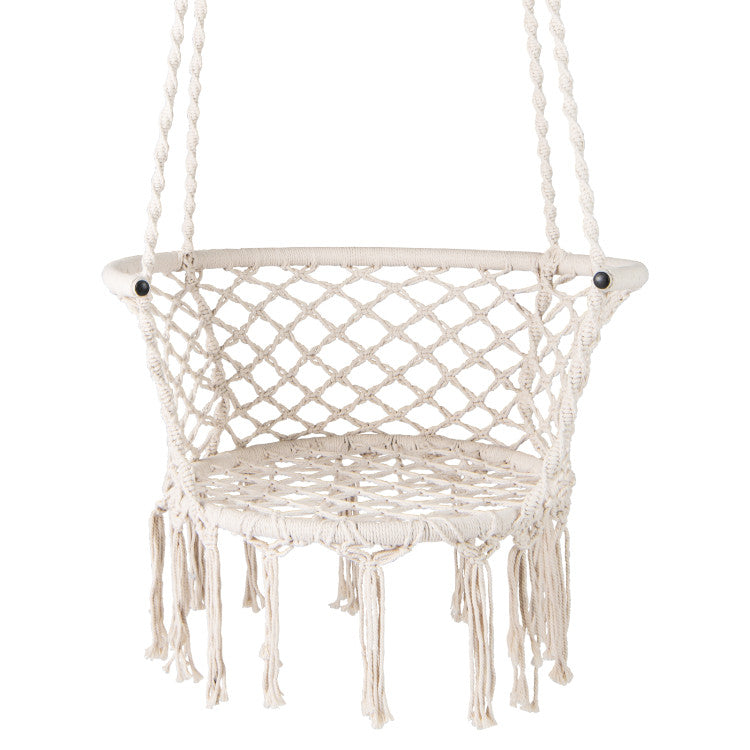 Hammock Chair Macrame Swing Hanging Cotton Rope Chair