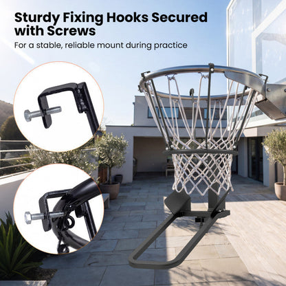 Heavy-Duty Basketball Return Attachment with 6 Sturdy Hooks