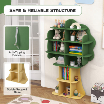 Kids Bookcase Shelf Toy Storage Organizer with Open Storage Shelves