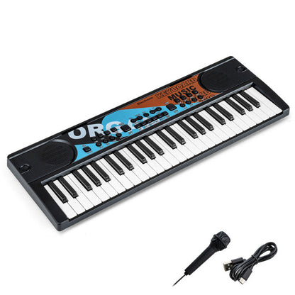 Kids Piano Keyboard 49 Keys Portable Electric Keyboard Piano with 8 Rhythms 8 Tones