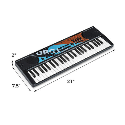 Kids Piano Keyboard 49 Keys Portable Electric Keyboard Piano with 8 Rhythms 8 Tones