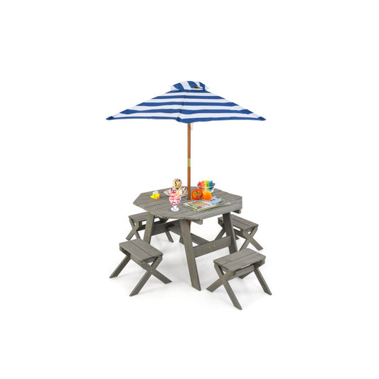 Kids Wooden Table Set for Children Aged 3+ Years