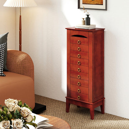 Large Capacity Jewelry Storage Cabinet with 9 Drawers