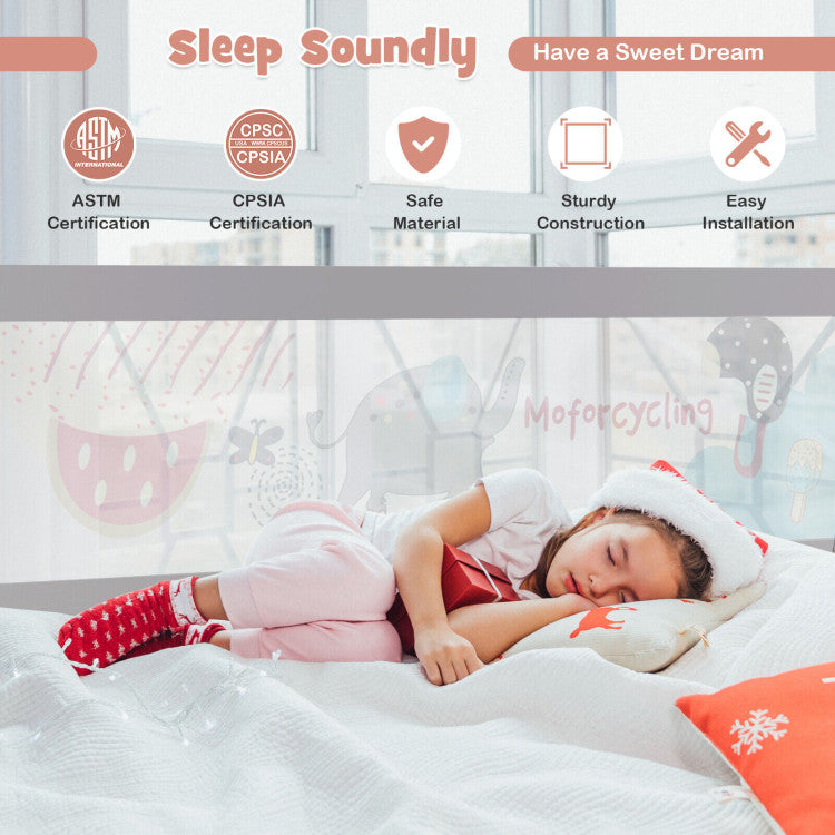 Vertical Lifting Baby Bed Rail with Lock