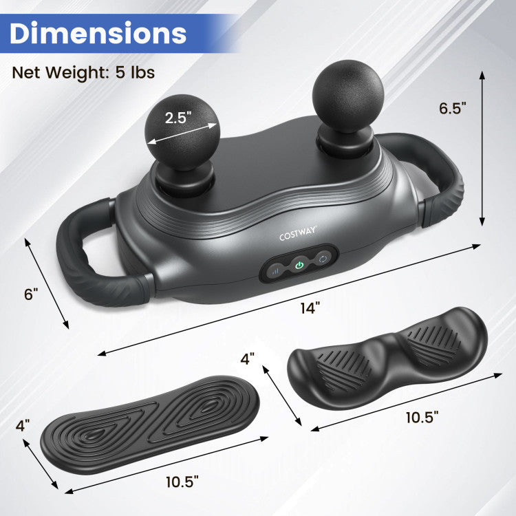 Massage Gun Deep Tissue with 3 Switchable Massage Heads and 3 Modes