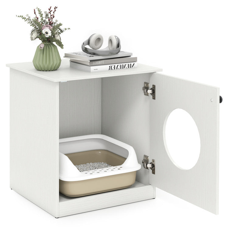 Modern Cat Litter Box Enclosure for Small to Large Cats