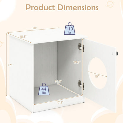 Modern Cat Litter Box Enclosure for Small to Large Cats