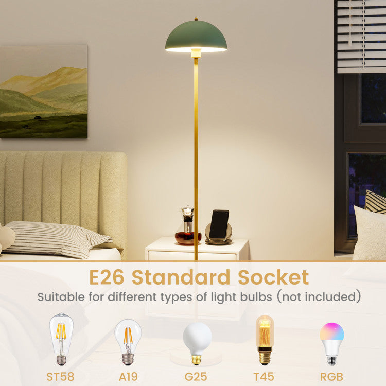 Modern Standing Lamp with Lamp Head and Foot Switch