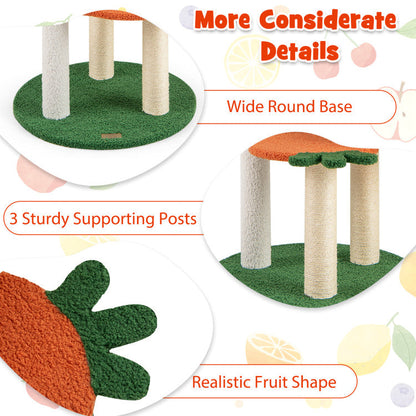 Multi-level Cat Tree Pet Activity Center with Fruit-shaped Platforms