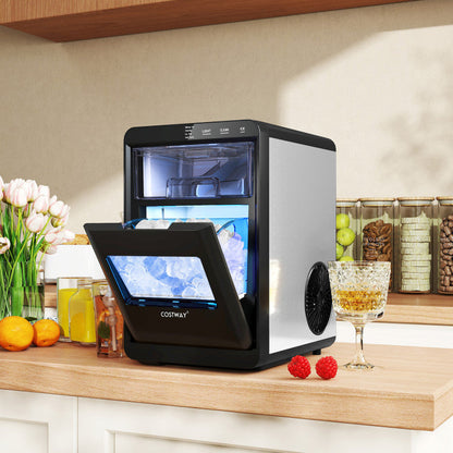 CNN best tested-Nugget Ice Maker Countertop with Soft Chewable Pellet