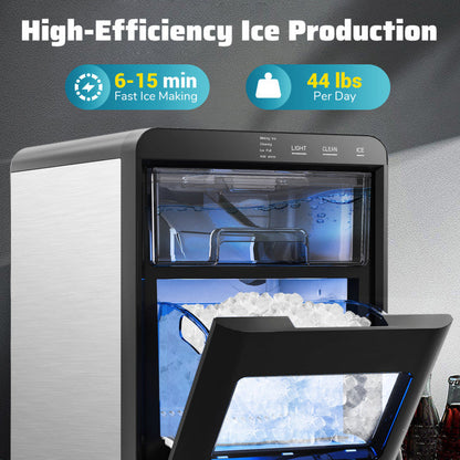 CNN best tested-Nugget Ice Maker Countertop with Soft Chewable Pellet