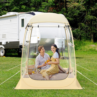Instant Pop up Sports Tent with Carrying Bag and Floor Mat for 1-2/5-6 People