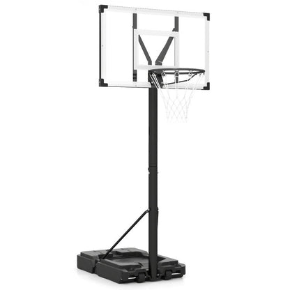 Portable Basketball Hoop with 4.43-10 Ft Adjustable Height