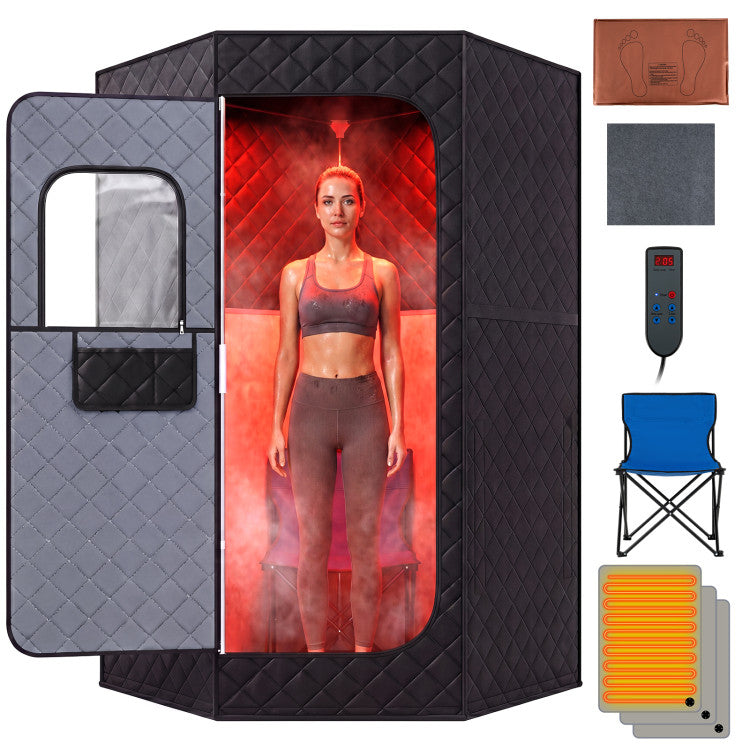Portable Far Infrared Sauna Box for Home Full Body Sauna Tent